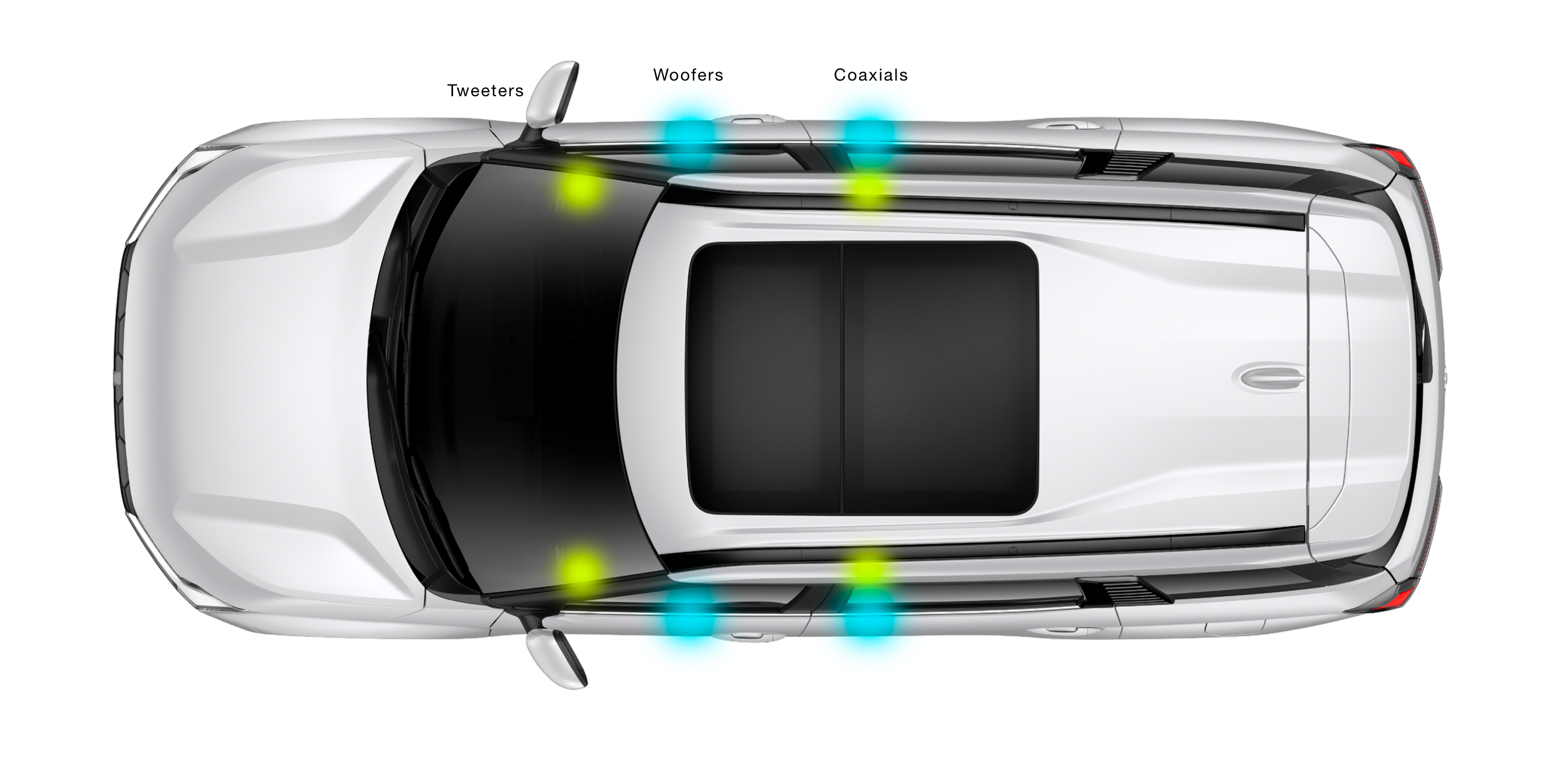 MITSUBISHI DESTINATOR スピーカー配置イメージ
