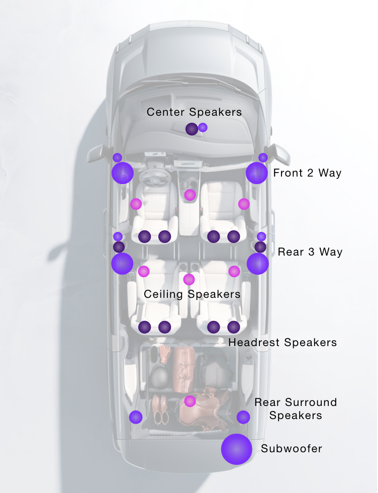 ZEEKR New 009 スピーカー配置イメージ